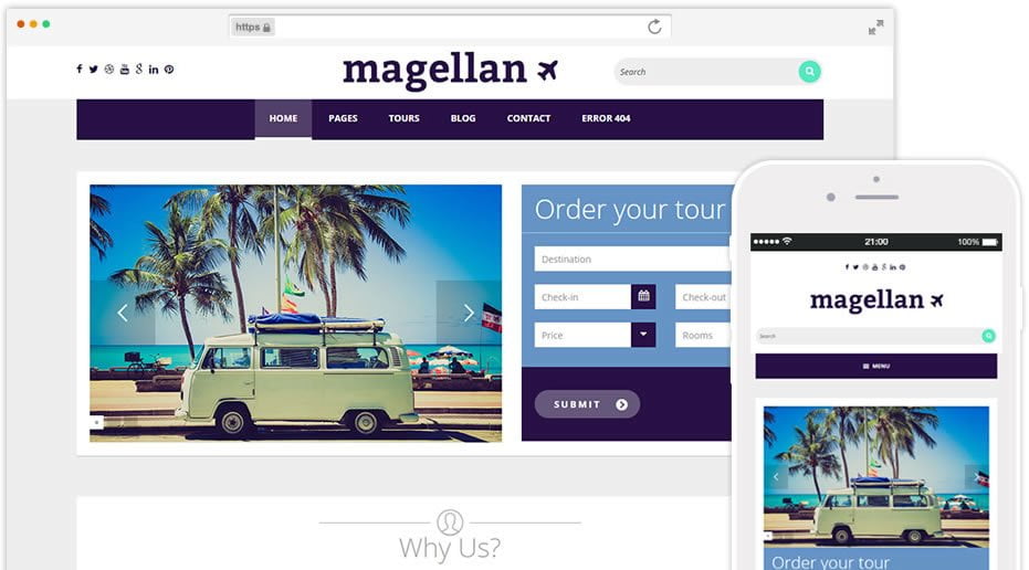 plantilla para agencias de turismo