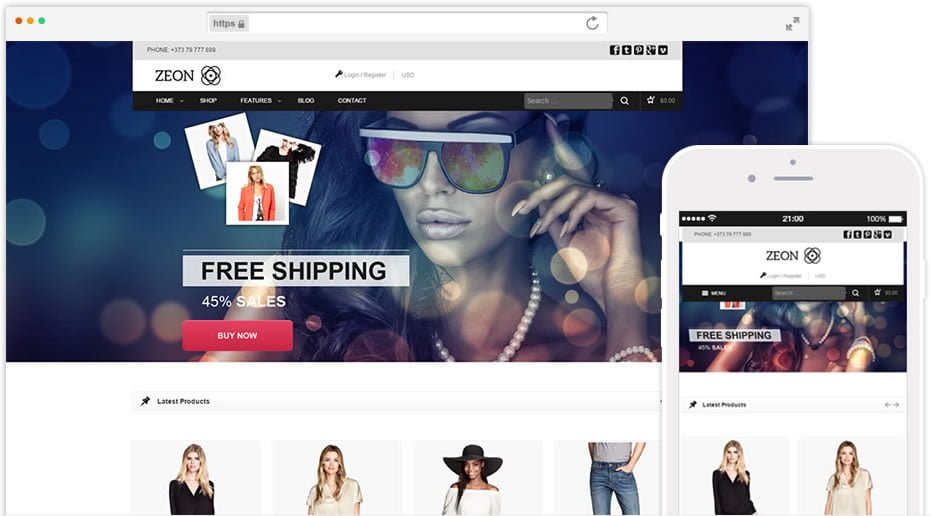 plantilla tienda online