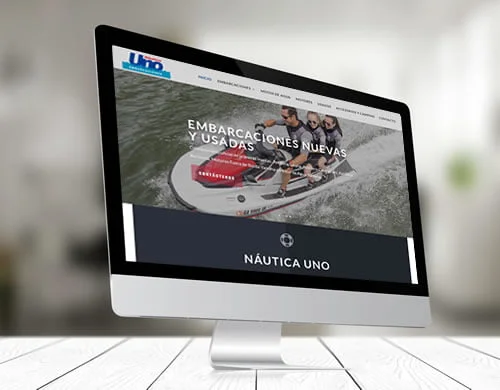 Sitio web Náutica Uno