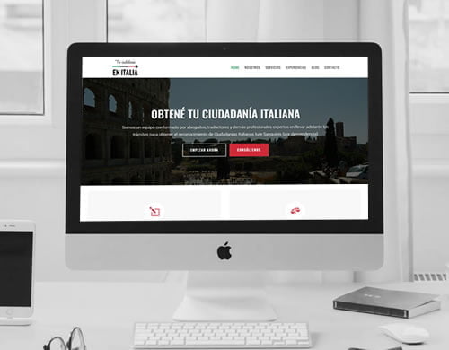 Sitio web Tu Ciudadanía en Italia