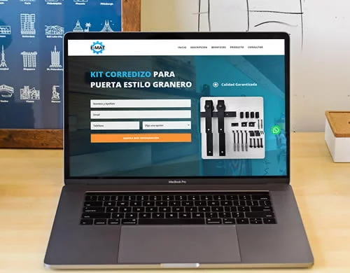 Landing Page Metalúrgica Emat