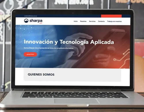 Sitio web Sharpa