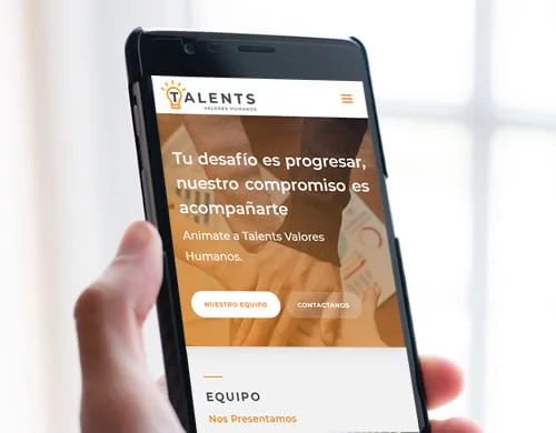 Sitio web Talents