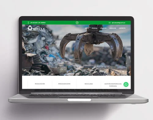 Sitio web Bedel S.A.