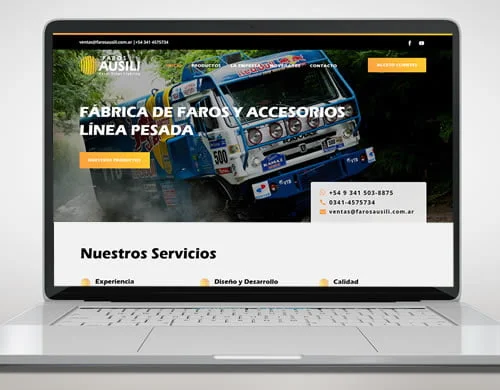 Sitio web Faros Ausili