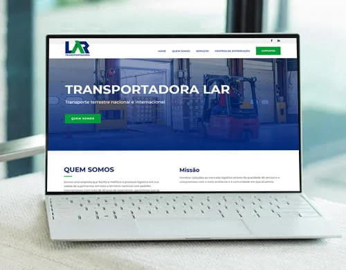 Sitio web Transportadora LAR