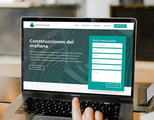 Sitio web Ether House