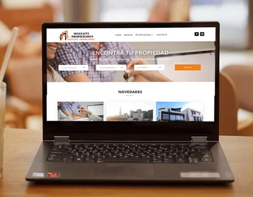 Sitio web Mozzatti Propiedades