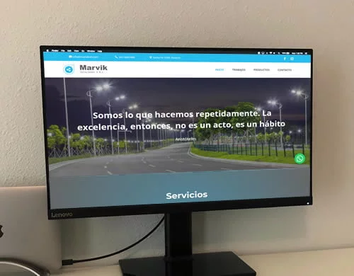 Sitio web Marvik SRL