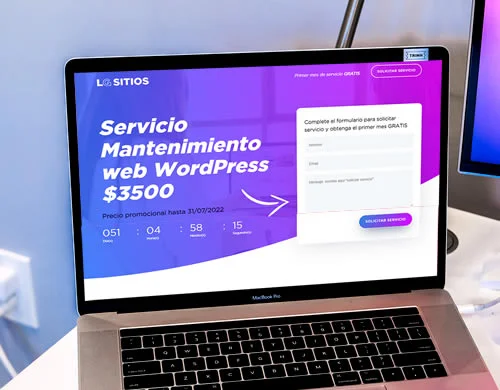 Landing page LG Sitios