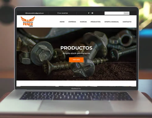 Sitio web Bulonera Fenix