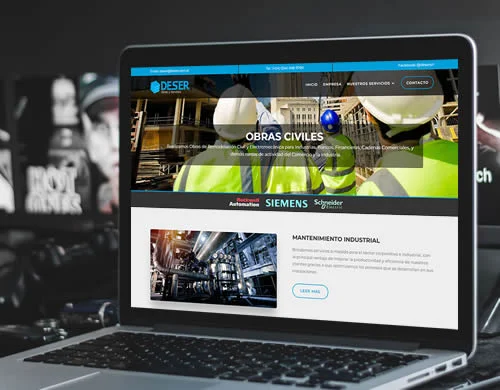 Sitio web Deser SRL