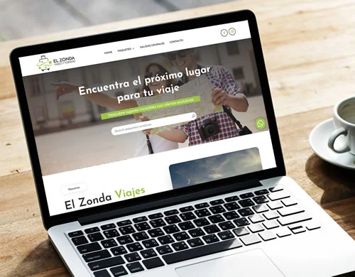 Sitio web El Zonda Viajes y Turismo