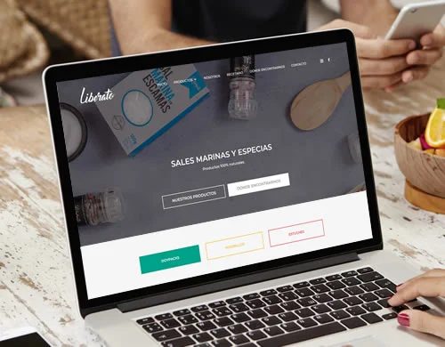 Sitio web Sabores Liberato