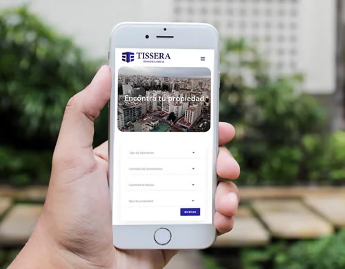 Sitio web Tissera Inmobiliaria