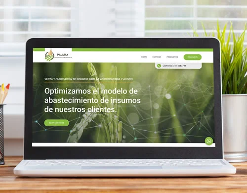 Sitio web Paumax