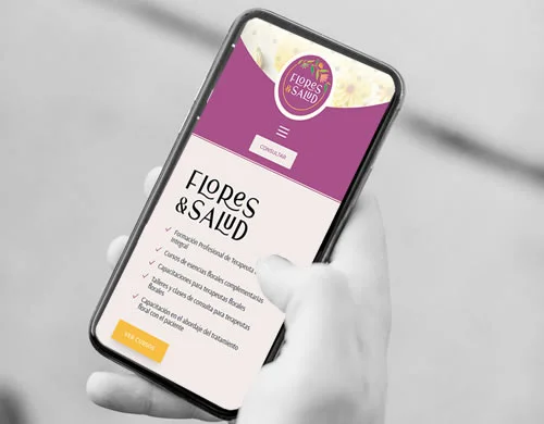 Sitio web Flores & Salud