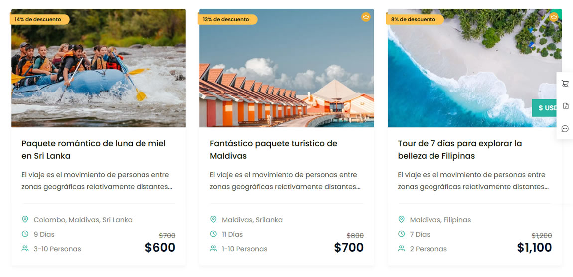 viajes Diseño web para Agencias de Viajes
