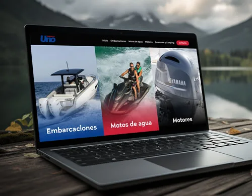 Sitio web Náutica Uno