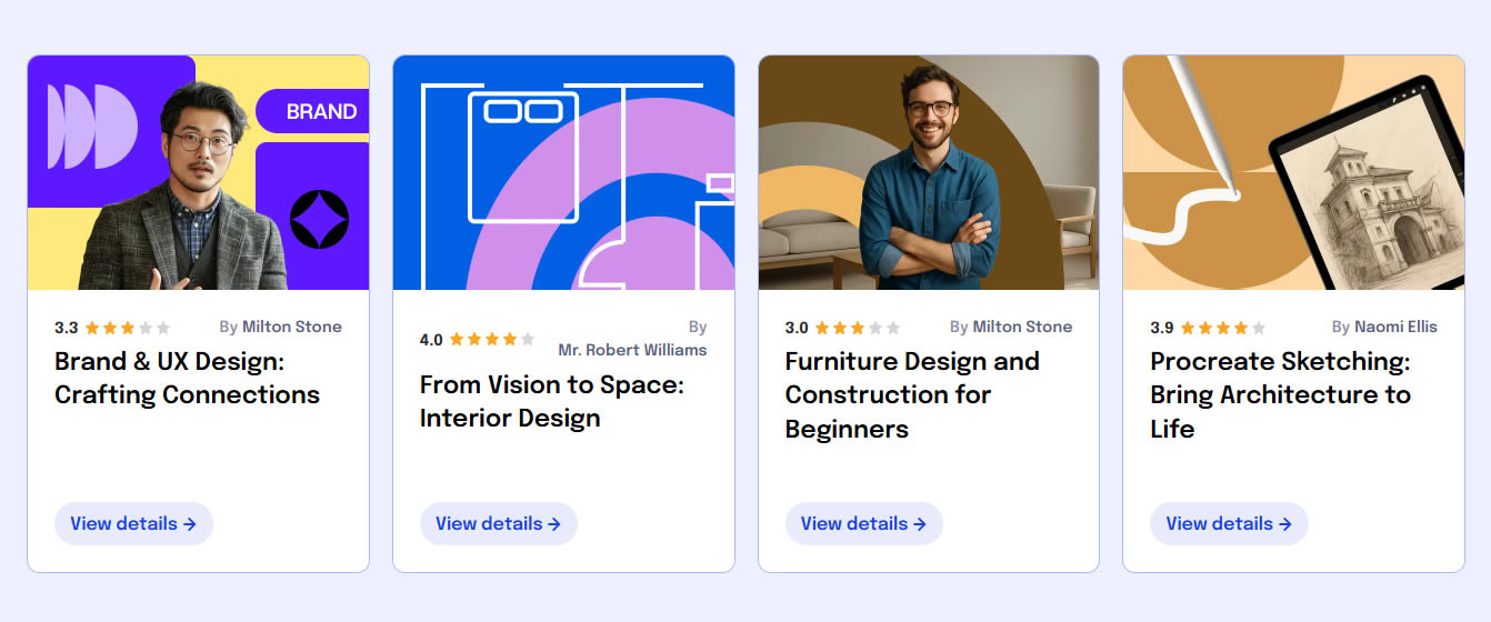 cursos ejemplo  Diseño Web y Vender Cursos Online