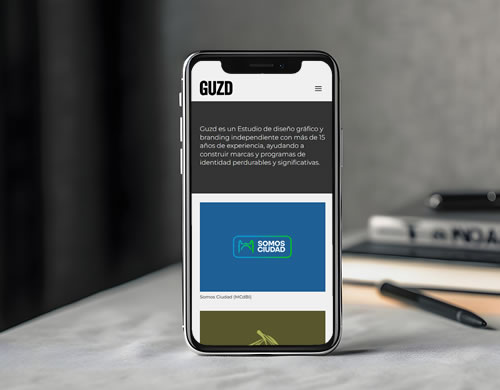 Sitio web Guzd Estudio